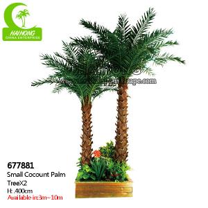 China Luxury 400cm Artificial Tropical Tree For Garden Landscaping factory