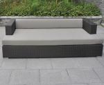Pe Rattan Sectional Sofa Indoor Furniture Sofa Wrought Iron Sofa Lunge Sunbed