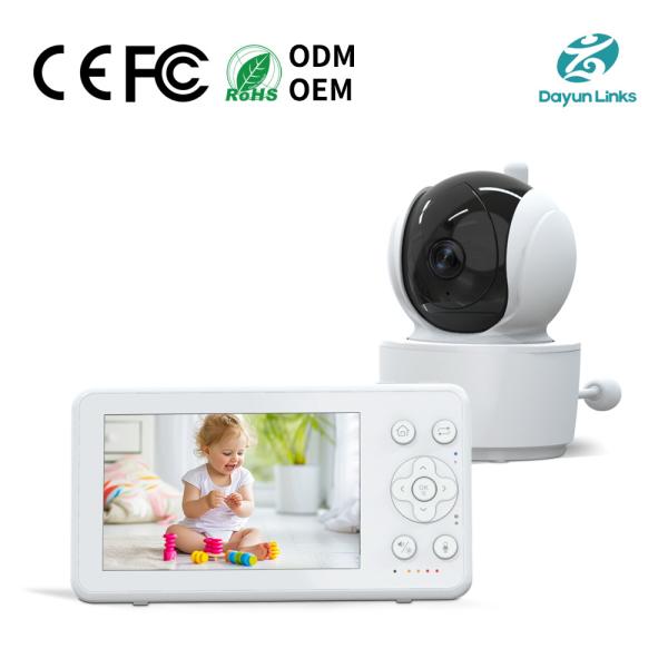 China 2.4GHz FHSS Wireless Infant Camera Monitor Video Babyphone with Voice Detection Alarm Mode and Wireless Transmission Way factory