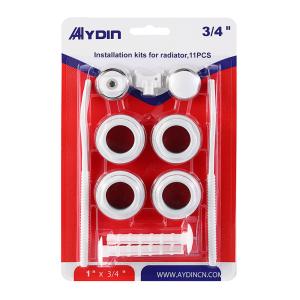 China Iron Radiator Accessories 11 In 1 Set 1/2&quot; 3/4&quot; Painted Surface factory