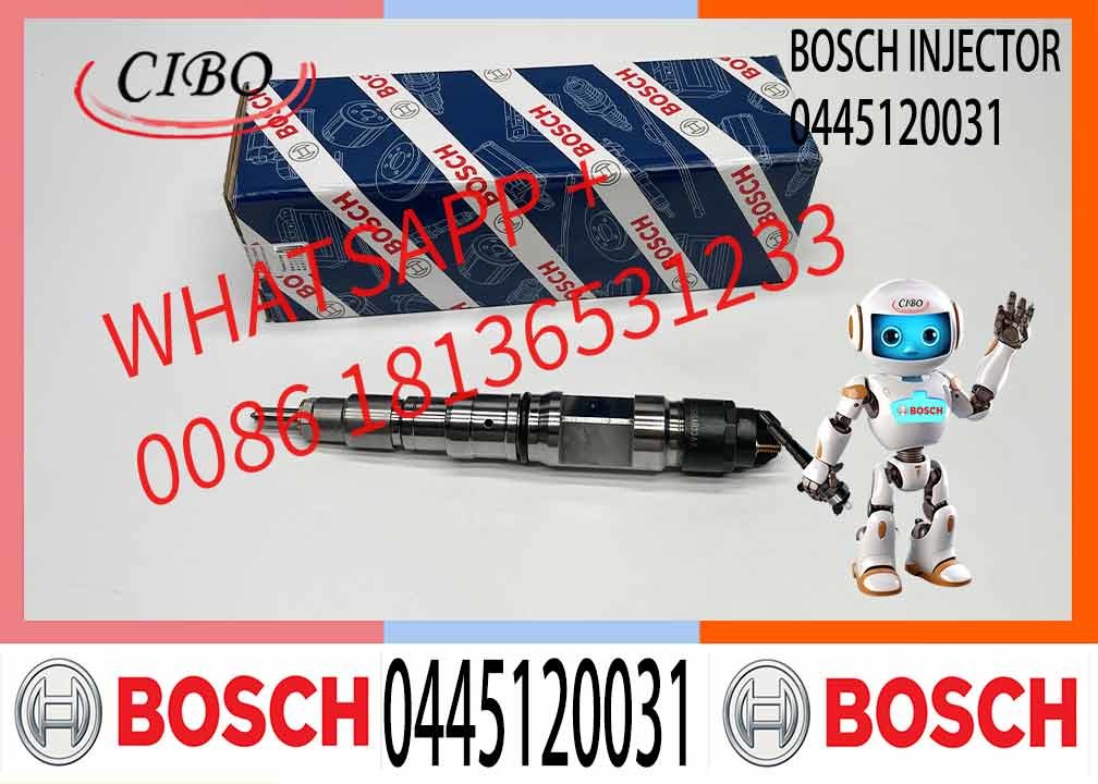 Truck Fuel Injector Common Rail Diesel Injector Nozzle Car Engine Assembly 0445120031 0445120032 0445120033