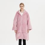 Zipper Closure Womens Hooded Pajamas Oversized Hoodie Pajamas Ultra Comfortable