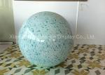 Round Ball Shape Fiberglass Resin Statues Decorative Water Transfer Printing