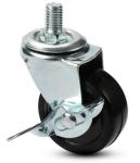 stem rubber castors threaded caster wheels for furniture 3 In