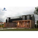 Sliding Door Prefab Steel Frame Structure House Kits Villa with Aluminum Alloy