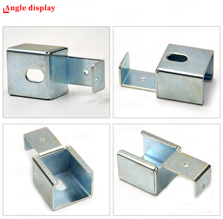 Cold Rolled Sheet Metal Joints Steel Mounting Joint Bracket Blue White Color