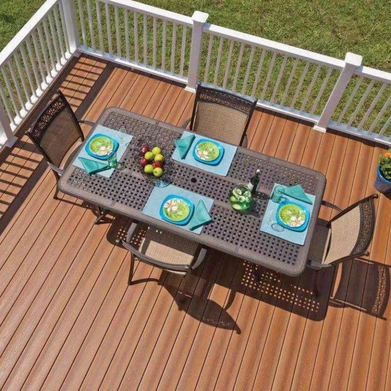 Outdoor Flooring WPC Decking for Exterior Decoration Garden Decking Balcony Decking