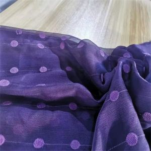 30dx30d 39gsm Polyester Spandex Chiffon Fabric Embroidery Crinkle Chiffon
