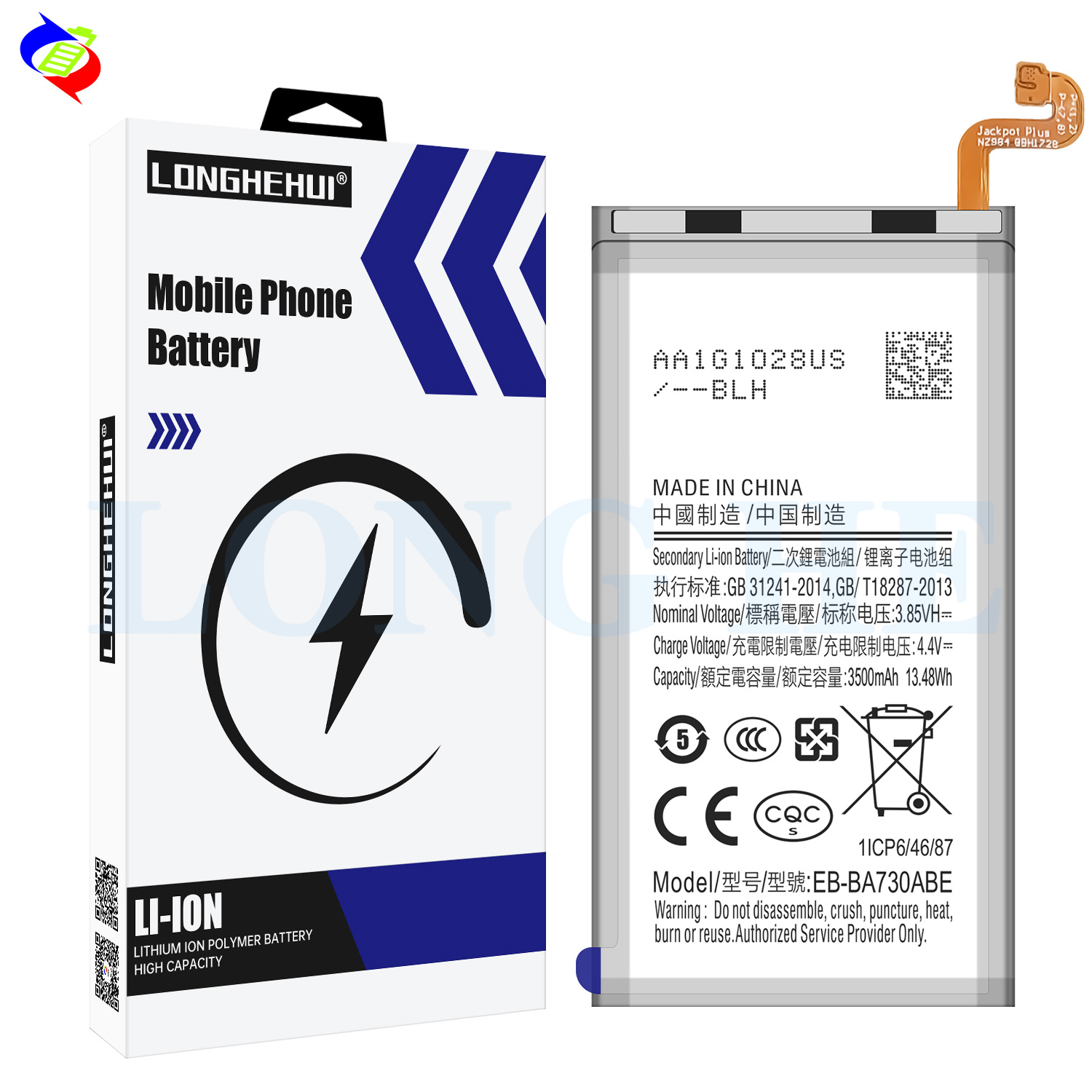 Stock EB-BA730ABE Battery for Samsung Galaxy A8 Plus A8 2018 A730 Mobile Phone 3500mAh