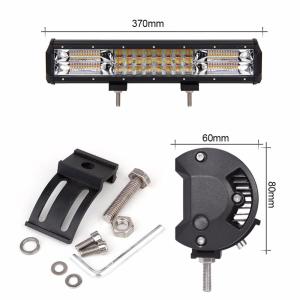 China 216W 15 Inch Amber Tri - Row Vehicle Led Strobe Lights 6063 Aluminum Alloy Housing factory