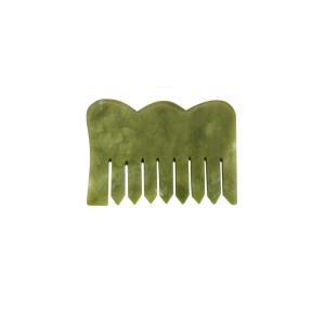 China Natural stone Gua Sha Comb Jade Body head massage factory
