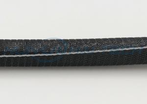 China Pure PET Strong Black Self Wrapping Split Braided Sleeving Good Flexibility factory