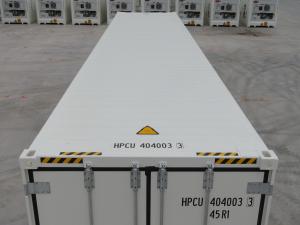 China White 40 Foot Refrigerated Shipping Container , Industrial Shipping Container factory