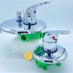 DIN Sanitary Ware Shower PPR Stop Valve Four Ways Heat Insulation