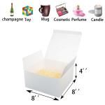 8x8x4 Inch Gift Wrapping Boxes with Lid Coated Paper Bridesmaid Proposal