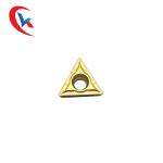 TCMT16T304 Machining Of Steel Yellow Chemical Coating Tungsten Carbide Inserts