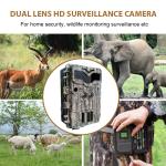 Dual - Lens Trail Camera for Wildlife 0.25s Capture Speed 30MP Crystal Image