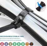 Plastic Loosable Cable Tie 7.6x200mm, Polyamide (Nylon) 66, 94V-2 Reusable Cable