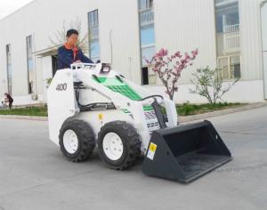 China EPA Engine Wheel Skid Steer Loader , Side Loading Forklift Truck Narrow Aisle Lift Trucks factory
