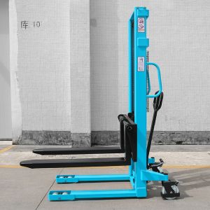China Lifter  Hand Manual Pallet Stacker  500kg Hydraulic  Steering Wheel Protection on sale