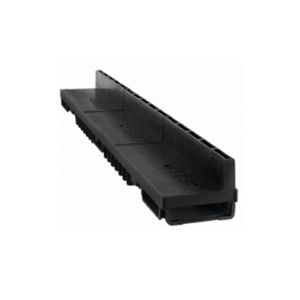China Black Plastic Drainage Channel A15 Loading With Polypropylene Grating on sale