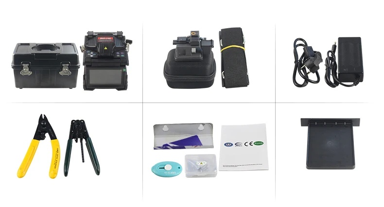 1 Handheld FTTH Arc Splicing Welding Machine for RJ45 SM/MM/DS/NZDS Fiber Optic Splicer