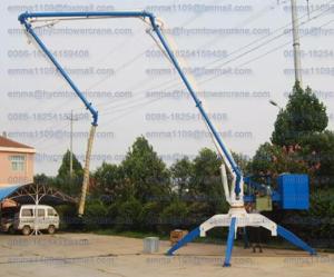 China Small Mobile Spider 13m Concrete Placing Boom Radio Remote Control factory