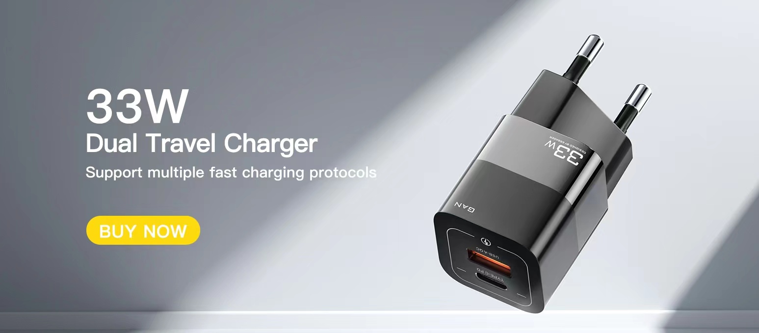 Square Brick USB Port Type C Fast Mobile Phone Charger 30W 5V With EU Plug
