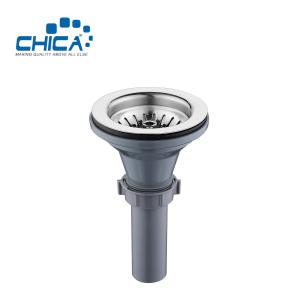 China Kitchen Sink Drain Strainer Assembly with Basket Strainer,Sink Stopper, Stainless Steel Kitchen Sink Strainer Stopper factory