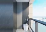 Stainless Steel Balcony Storage Cabinet Dedicated Cleaning Area Non Formaldehyde