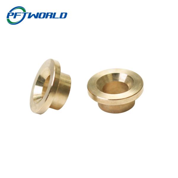 Lathe 5Axis Precision Brass Turned Parts , Electrophoresis Brass Machined Components
