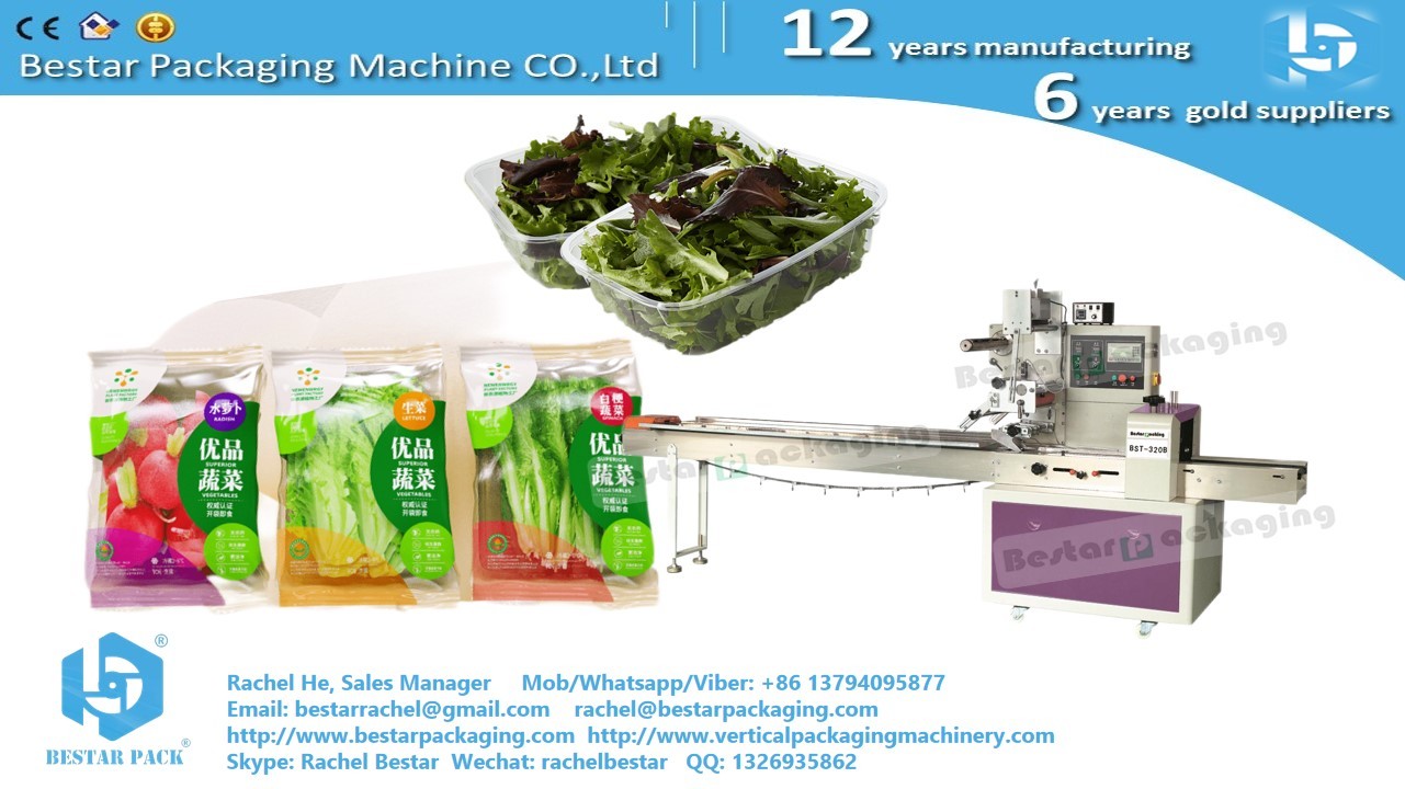 Bestar horizontal packing machine for vegetables