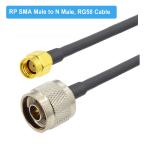 RF Coaxial Automotive Wiring Harness RG-58 Coaxial Cable N Type To SMA 15cm 50cm
