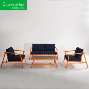 China Aluminium Patio Furniture Hand Woven Rope Outdoor Garden Sofa Set Frame Material Aluminium factory
