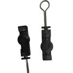 0.5-1.5kn Fiber Wire Clamp Made of 201 or 304 Nylon Material Fiber Optic Metal