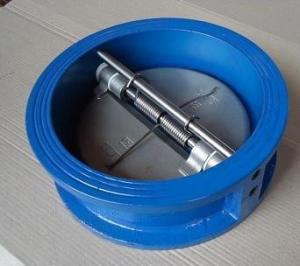 China H76 Dual Disc Check Valve , Flanged Swing Check Valve Normal Pressure factory