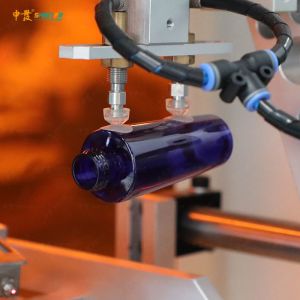 Full Automatic Cylindrical Screen Printer with UV Curing for Round and Flat