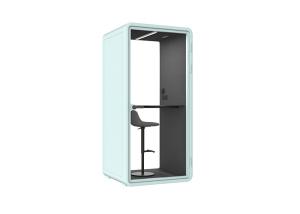 China European Design Round Angle Multiple Sizes Phone Booth Reduce 30db Soundproof Meeting Room factory
