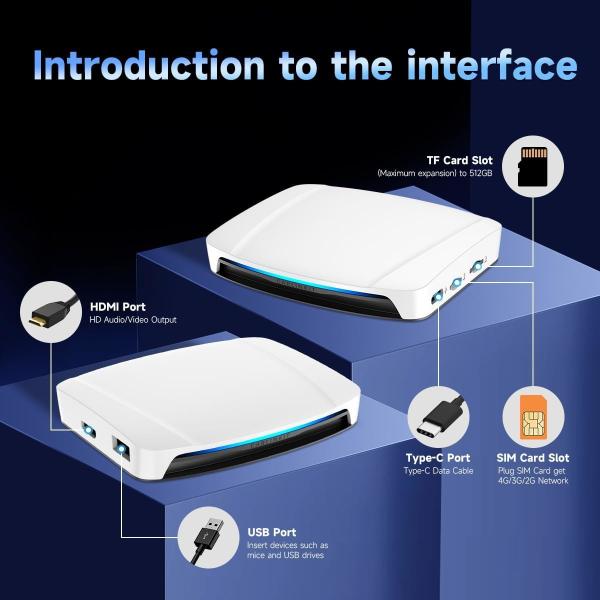 Wireless Adapter Carplay & Android Auto Ai Box Multi Media TBox UHD SDM660 Android 13 8Gb 128Gb Dongle for Netflix