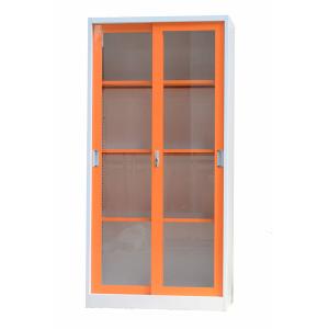 China Office Double Doors Portable Stainless Steel Cupboards With Glass Doors factory