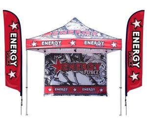 China Conference Folding Canopy Tent CMYK Heat Transfer Printing Weatherproof factory