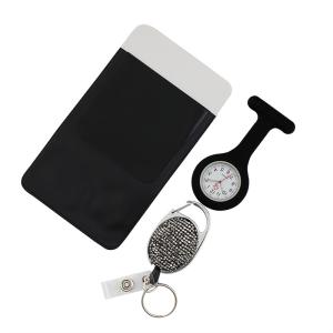 China Silicone Doctor and Nurse Watch Fob Pocket Watch Brooch Lapel with Clip Medical Nurse Quartz Watch Timepiece Unisex Drop factory
