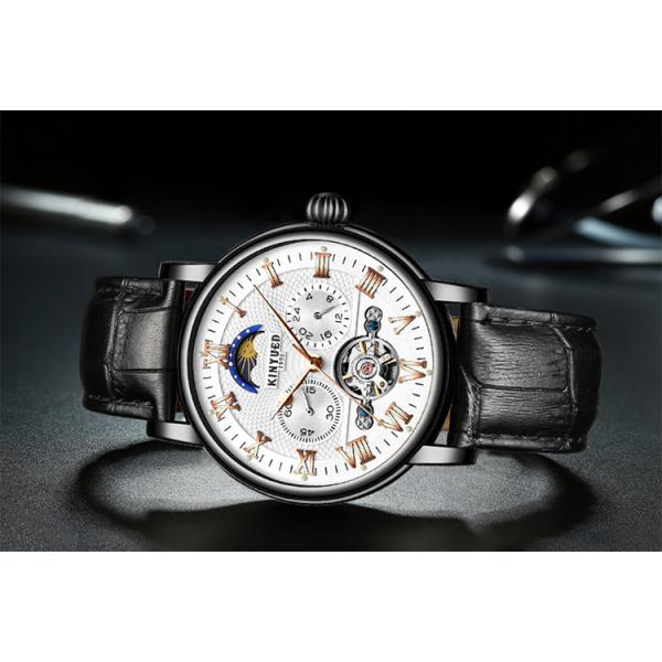 KINYUED 2019 Creative Automatic Men Watches Luxury Brand Moon Phase Mens Mechanical Watch