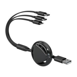China Pure copper Max 2.4A Fast Charging USB Cables Micro Type C 3 In 1 factory