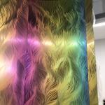 AISI 304 Steel Sheet PVD Rainbow Color polished stainless steel texture 3d