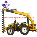 Electric Telegraph Pole Construction Earth Boring Machine