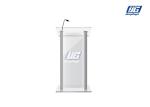 Clear Acrylic Structure Illumination Logo Customized LED Platform Stand