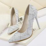 3058-2 Korean Fashion Pointy Toe Pump High Heels Nightclub Looks Thin Sexy Women