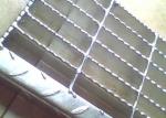 Sliver Serrated Steel Grating Bearing Bar Spacing Optional / Customized