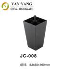 classic black injection plastic sofa feet decorative plastic furniture feet JC